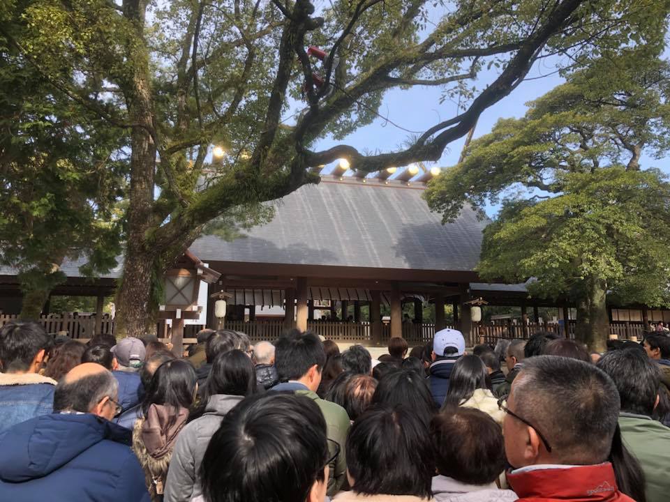 熱田神宮の初詣の混雑